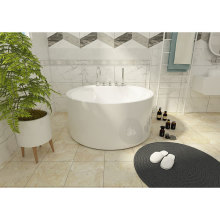 Modern  White Color Acrylic Freestanding  Bathroom Round Bathtub